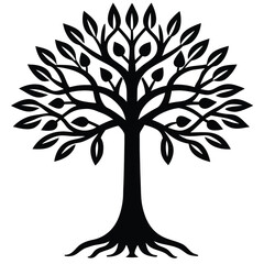 Obraz premium egyptian tree of life mythology art isolated on white background