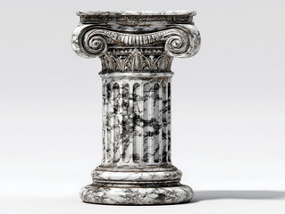 greek column isolated on white