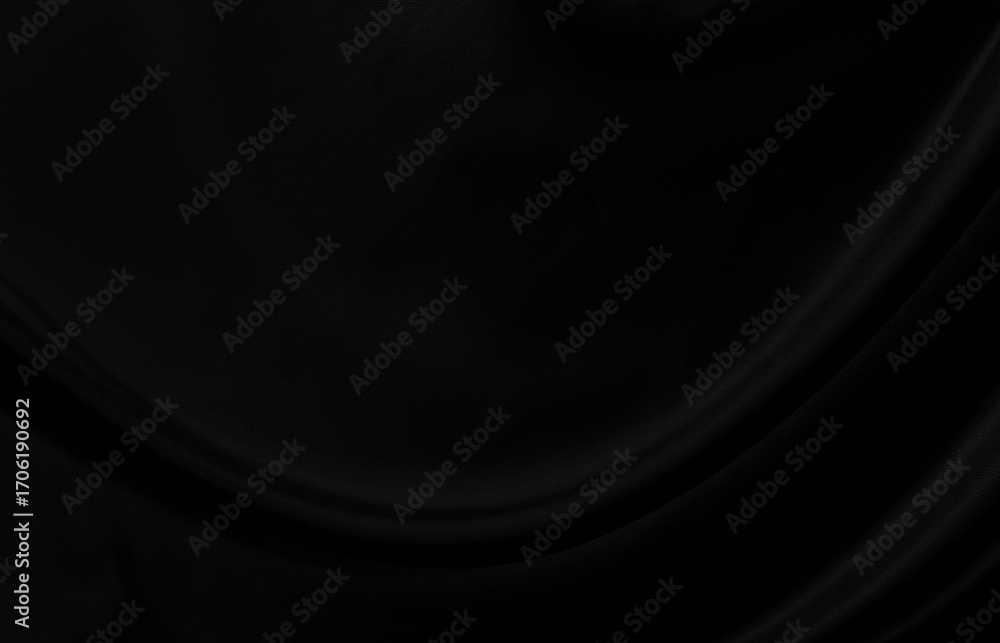 Aufkleber black gray satin dark fabric texture luxurious shiny that is abstract silk cloth background with pat