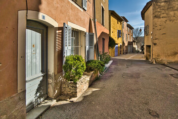 Town of Sillans-la-Cascade in Provence, France