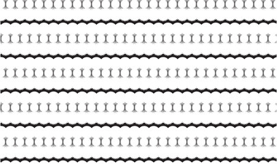 set of black and white lines