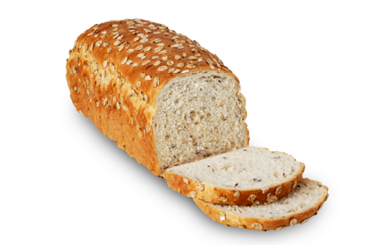 Pão de forma integral com grãos