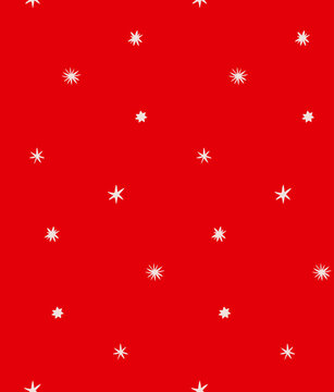 minimalistic christmas red pattern with snowflakes
