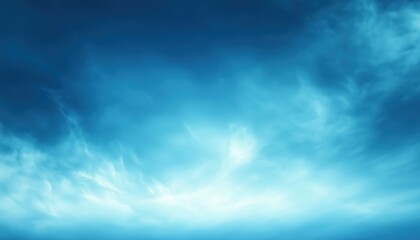 Obraz premium Ethereal Sky Blue Fade: A Soft Gradient Of Dreamy Sky Blue Hues Creates A Tranquil And Soothing Atmosphere. Perfect For A Calming And Serene Aesthetic.