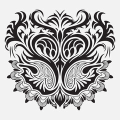 Ornamental Floral Vintage Pattern, vector illustration 