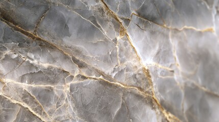 Fototapeta premium Elegant Marble Texture - Swirling Veins of Gray, Gold, and White, Luxurious Surface.