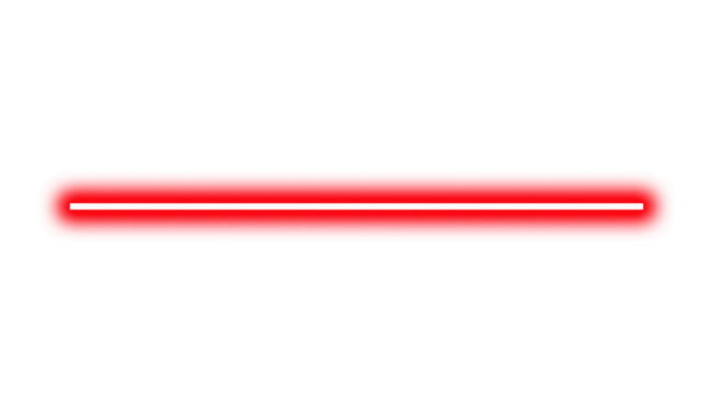 Glowing red neon rectangle frame on white background effect design