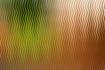 Abstract wavy pattern with green and brown gradient colors