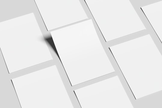 Mockup displaying multiple A4-sized flyers arranged in a grid pattern.