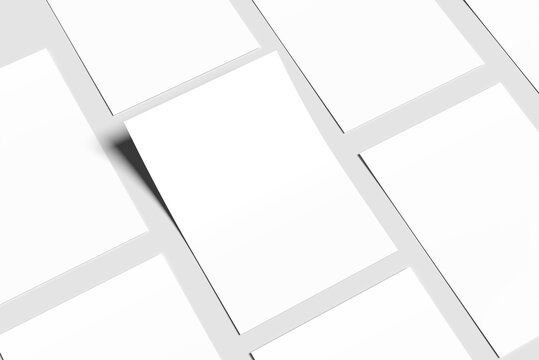 Mockup displaying multiple A4-sized flyers arranged in a grid pattern.
