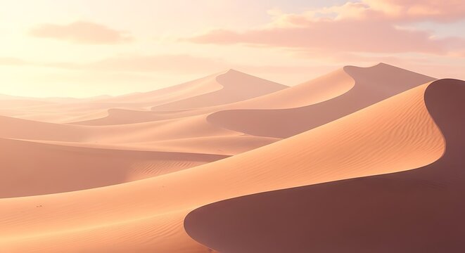 Desert Landscape Sunrise Serenity.