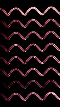 Beverage Flowing Inside Red Swirling Straws