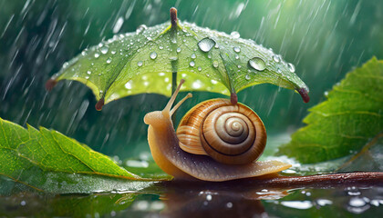 snail on leaf