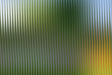 Vertical ribbed texture with green and yellow blurred background