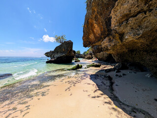 View of Padang Padang beach in Uluwatu Bali