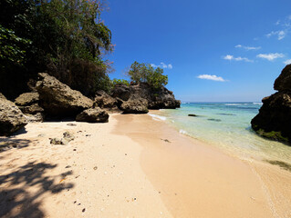 View of Padang Padang beach in Uluwatu Bali