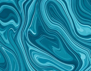 Obraz premium Abstract teal marbled pattern