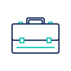 Briefcase Icon – Business Portfolio Career Vector Illustration