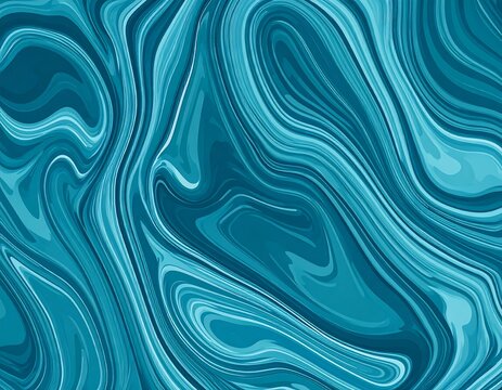 Abstract teal marbled pattern