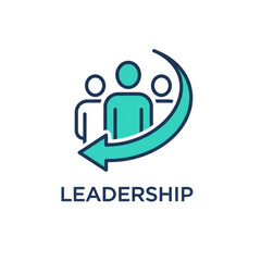 Leadership Icon – Business Team Management Vector