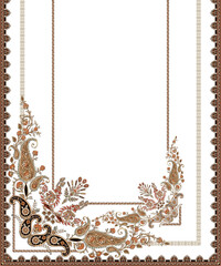 frame with floral elements