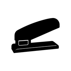 Silhouette of a stapler on transparent background