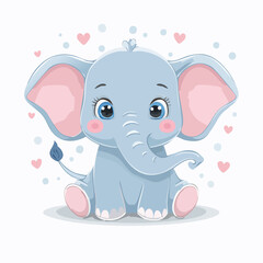 Naklejka premium Elefantenbaby