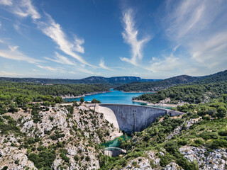 Bimont Lake (Lac de Bimont), Provence, France