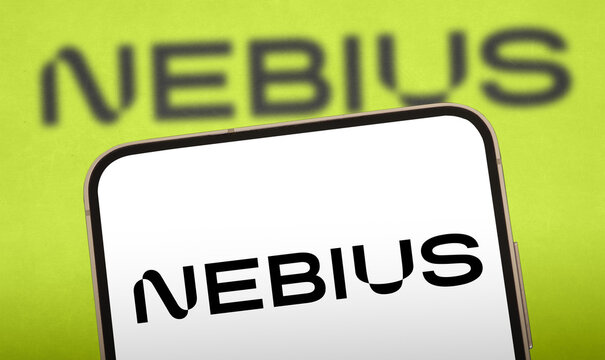 Nebius Group displayed on mobile device