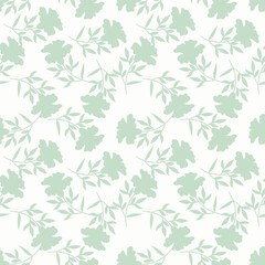 Seamless beautiful vintage flower pattern textile design