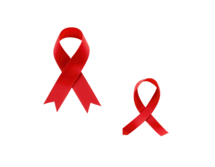 Red Awareness Ribbons for Causes and Campaigns Against Illnesses