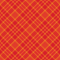 Seamless red color check pattern. Repeating patern plaid. Checkered design for prints. Repeated tartan fabric. Vector scottish fabriс. Ekose texture. Madras flannel. Checker line. Stripe gingham