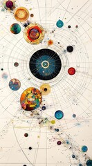 Cosmic Mandala of Celestial Bodies