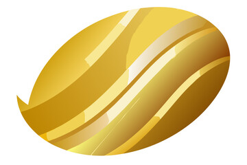 Obraz premium golden ball isolated on white