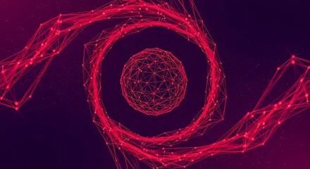 Abstract Red Circular Design.