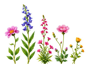 Colorful Flower Arrangement with Various Floral Species and Blooms