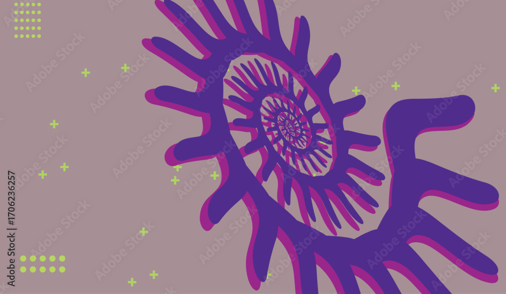 Poster abstract geometric background with colorful elements. vector illustration. eps 10.