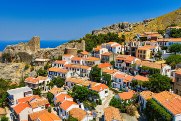 Historic Hilltop Village Overlooking the Aegean in Samothraki