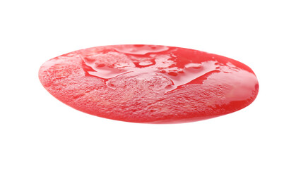 Piece of ripe red tomato isolated on white