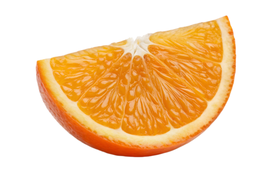 Fresh orange slice isolated on white background - Powered by Adobe