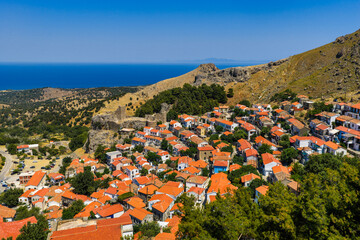 Historic Hilltop Village Overlooking the Aegean in Samothraki