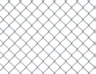 Seamless metal chain link fence pattern