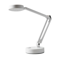 Modern matte white led desk lamp minimalist design adjustable arm flexible task lighting