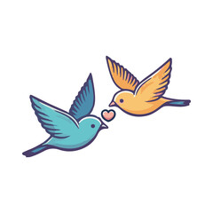 
lovebird illustration design