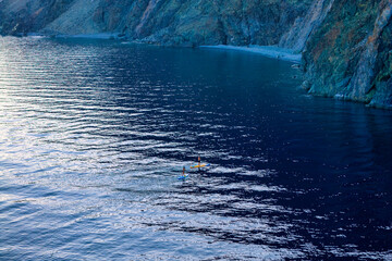Rocky Cliffs and Crystal Waters at Kipos Beach, Samothraki