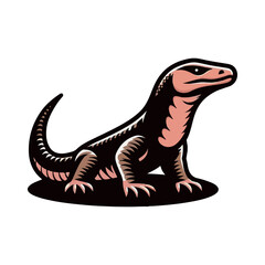 Fototapeta premium Komodo illustration design