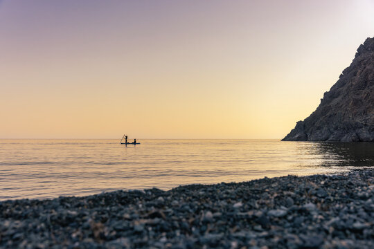 Peaceful SUP Ride at Kipos Beach, Greece