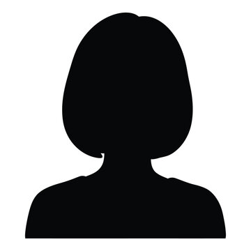 Silhouette portrait female headshot generic placeholder profile image icon silhouette silhouette
