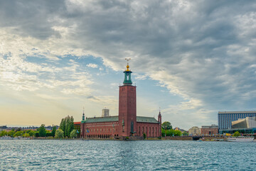 Fototapeta premium Stockholm, the capital of Sweden, encompasses 14 islands and more than 50 bridges in a vast archipelago in the Baltic Sea.