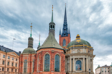 Fototapeta premium Stockholm, the capital of Sweden, encompasses 14 islands and more than 50 bridges in a vast archipelago in the Baltic Sea.
